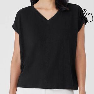 Eileen Fisher 100% Linen Pink Women’s Blouse